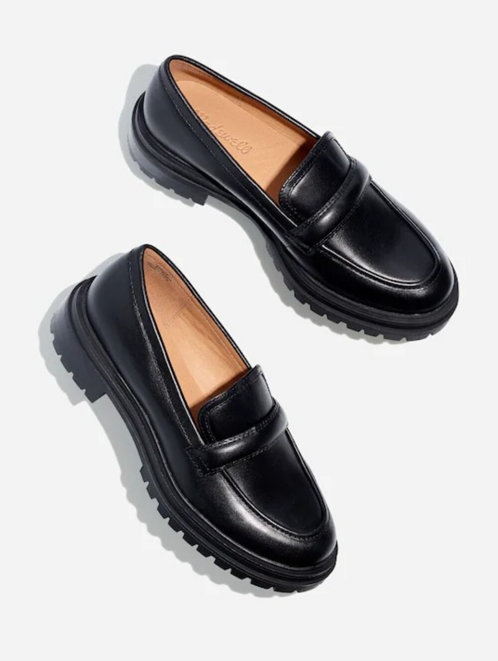 Madewell "The Bradley" Chunky Lugsole Loafers (Custom Dyed Black)